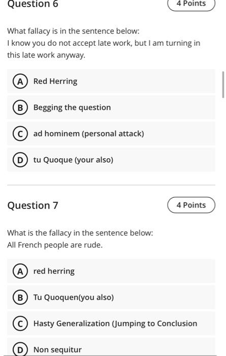 ENGLISH- HELP asap thank u Question 2 4 Points