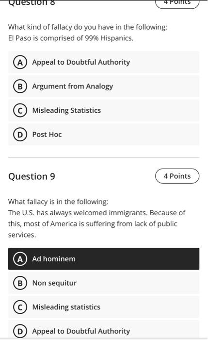 ENGLISH- HELP asap thank u Question 2 4 Points