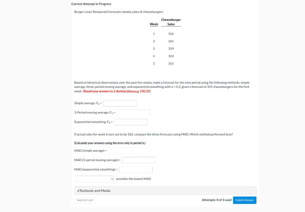 Current Attempt in Progress Burger Lover