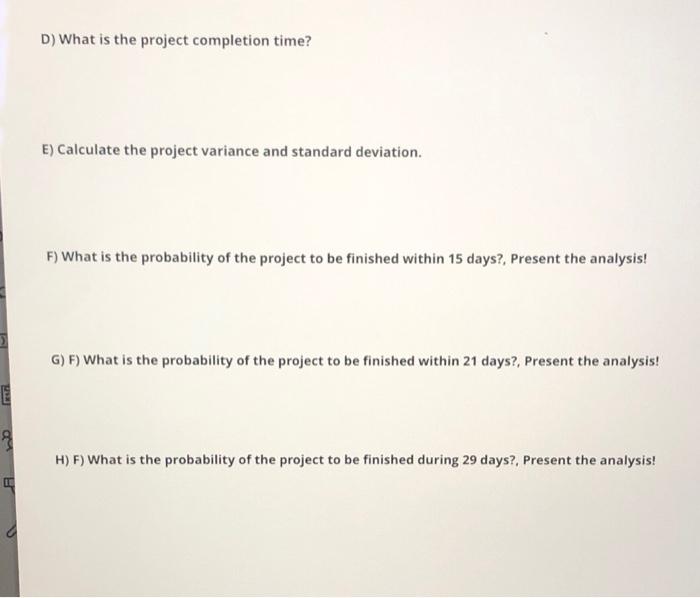 Question 4) Consider the network described in the