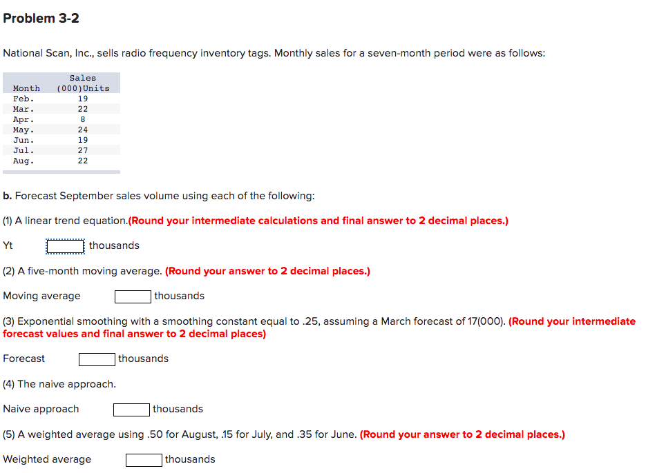 Problem 3-2 National Scan, Inc., sells radio