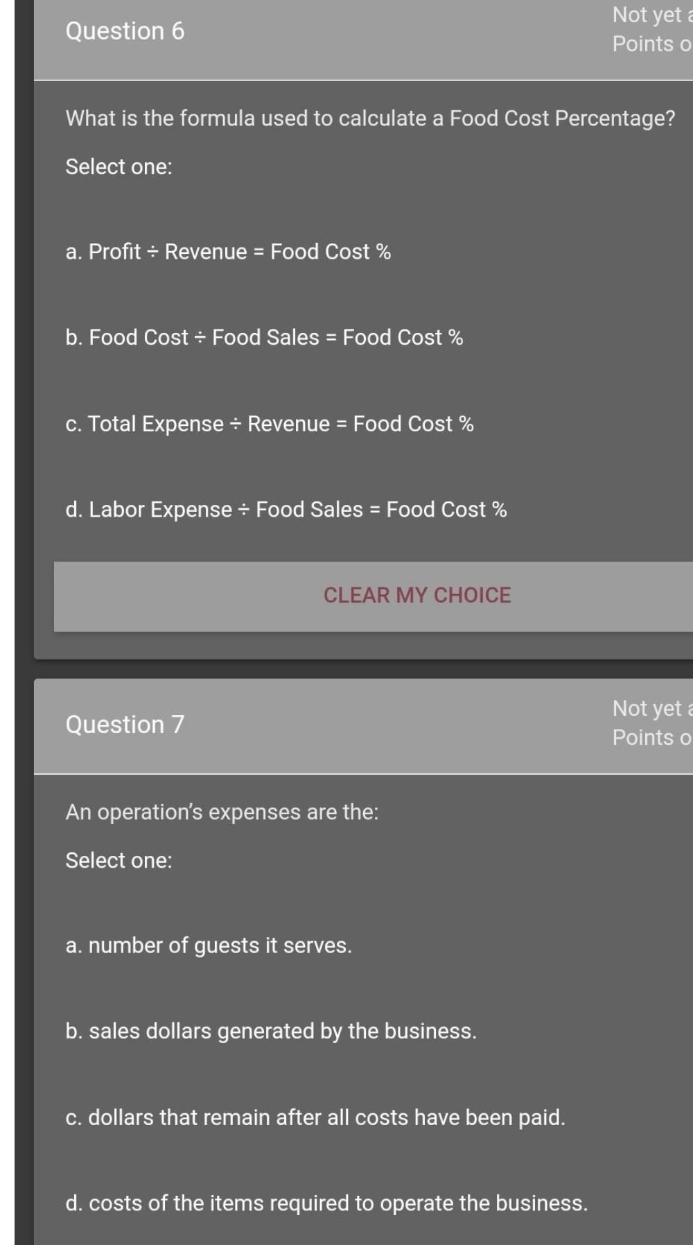 Other Math: Culinary Arts Education Math