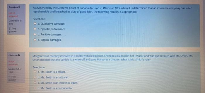 Question 5 As evidenced by the Supreme Court of