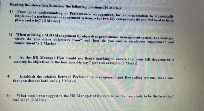 Question 21 (10 points) Listen CASE STUDY 1: