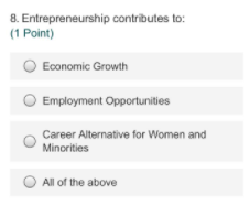 9. All are opportunities except (1 Point)