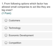 9. All are opportunities except (1 Point)