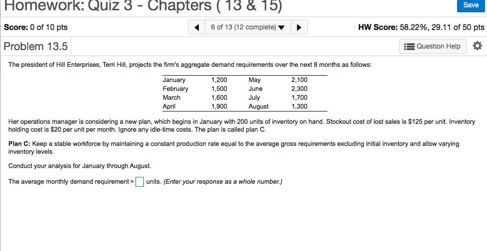 Please I need the correct answer. Homework: Quiz