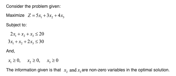 USE THE SIMPLEX TABLEAU!!!! + Consider the