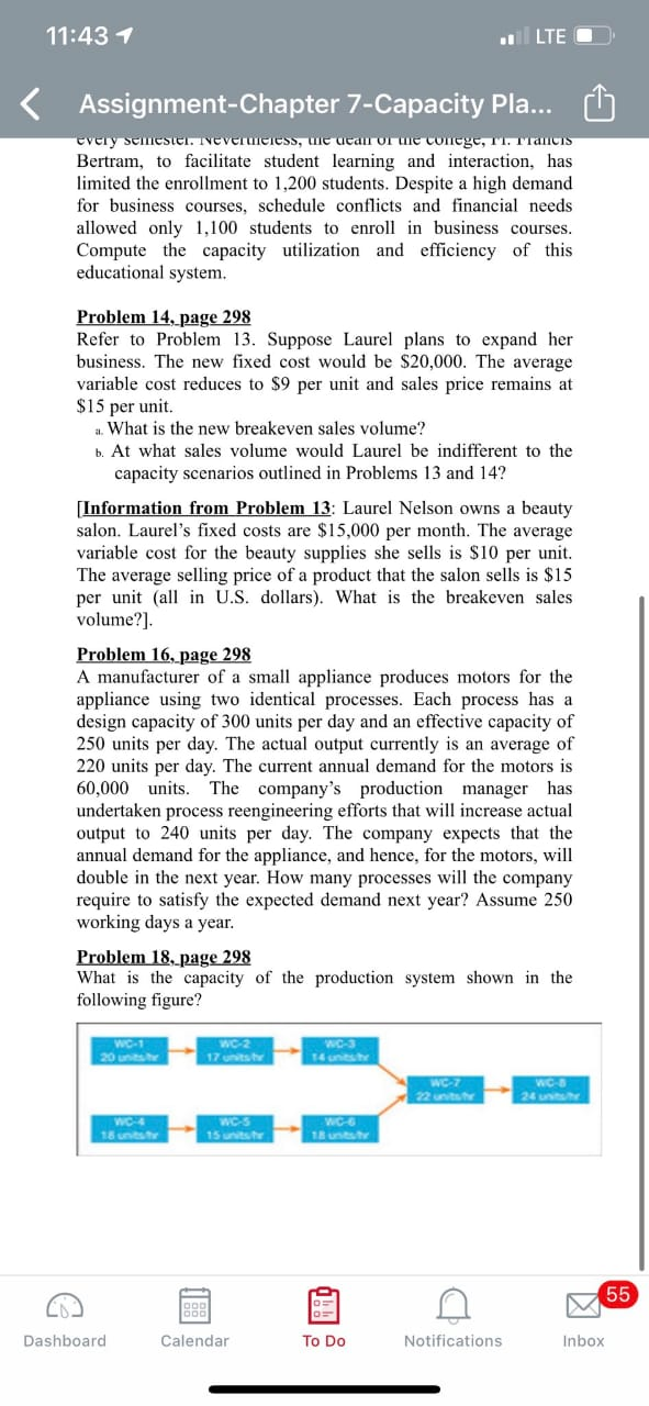 11:43 1 | LTE < Assignment-Chapter 7-Capacity
