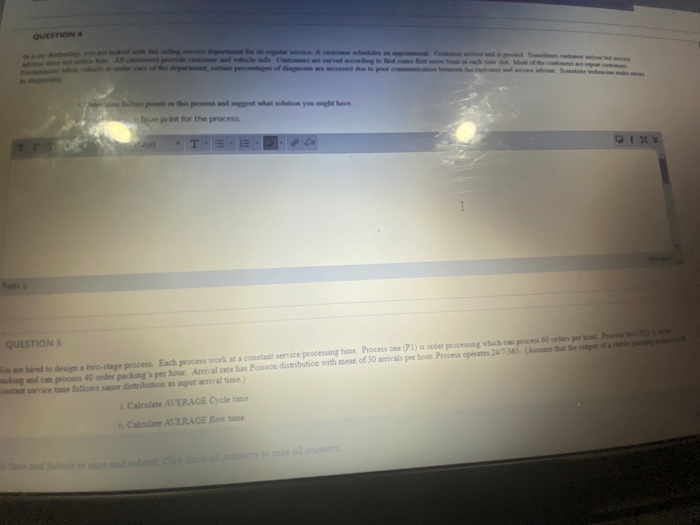 QUESTION be print for the process QUESTIONS ed to