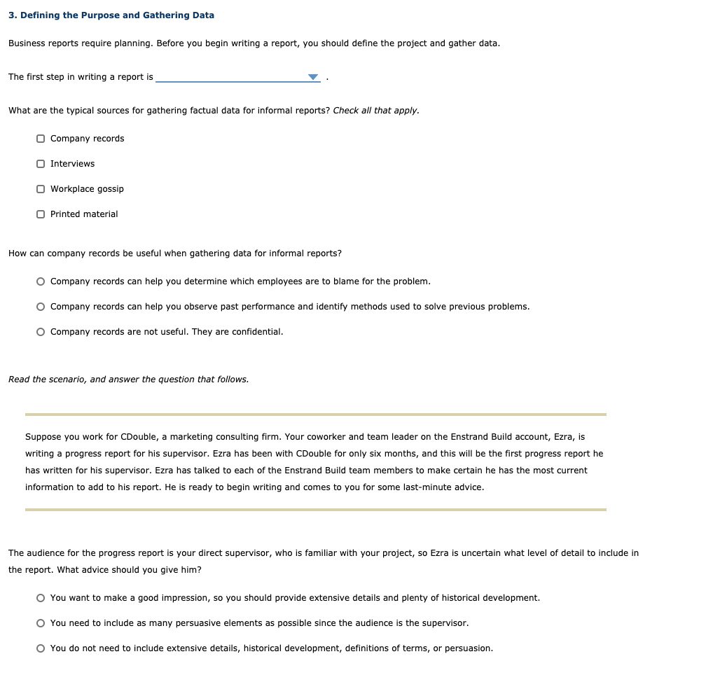 3. Defining the Purpose and Gathering Data