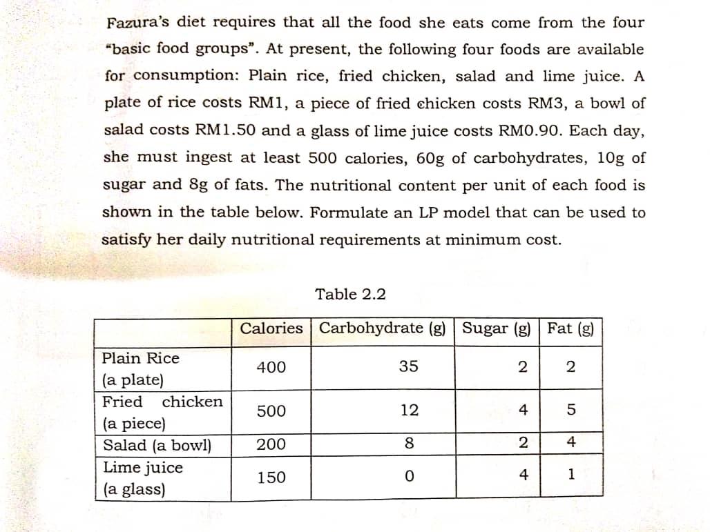 Formulate & solve this LP problem using Excel
