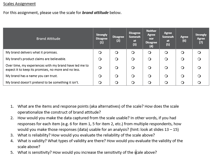 Scales Assignment For this assignment, please use