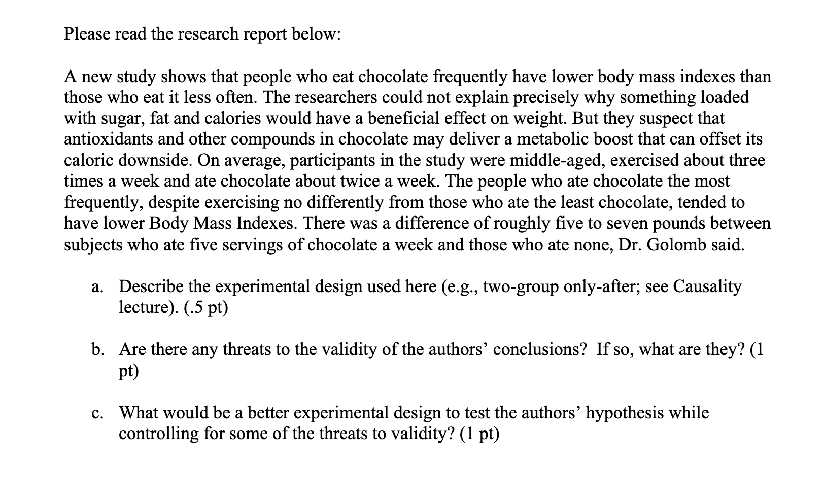 Please read the research report below: a A new