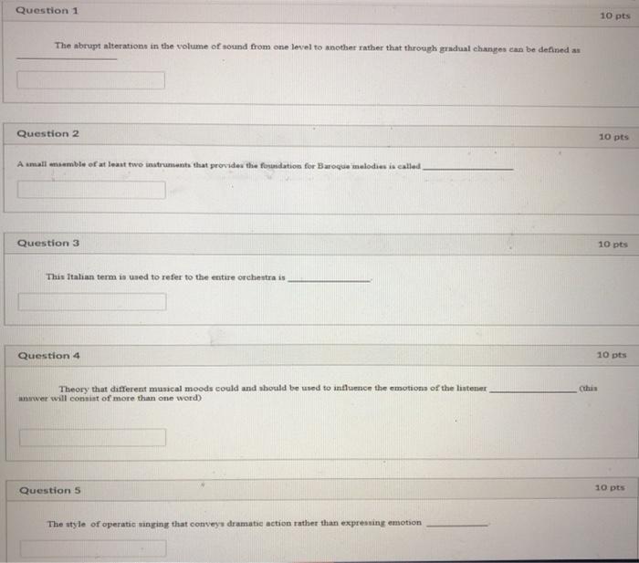 This is from my music appreication class.