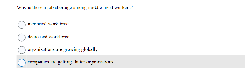 Why is there a job shortage among middle-aged