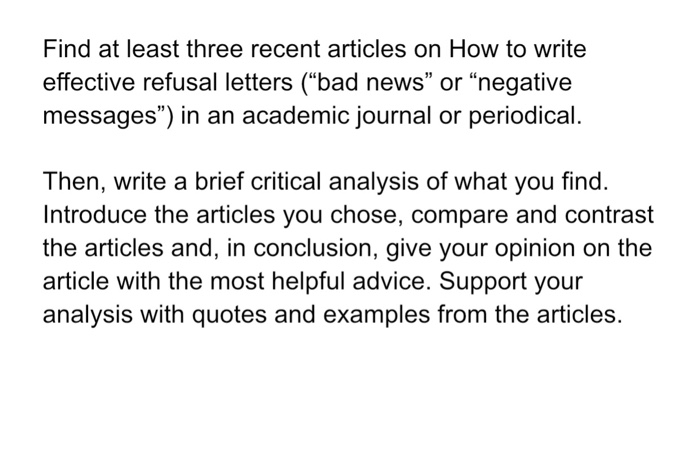 Find at least three recent articles on How to