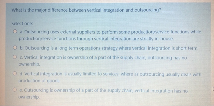 What is the major difference between vertical