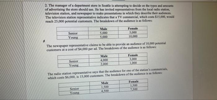 please solve this question using lingo and answer