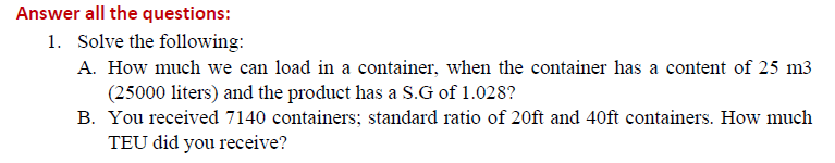 Please solve as much as you can. I will