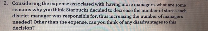 2. Considering the expense associated with having