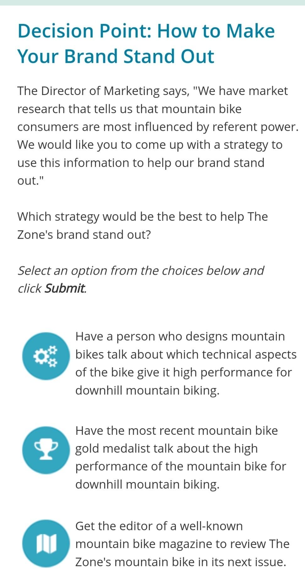 pick the best answer among the 3 below Decision
