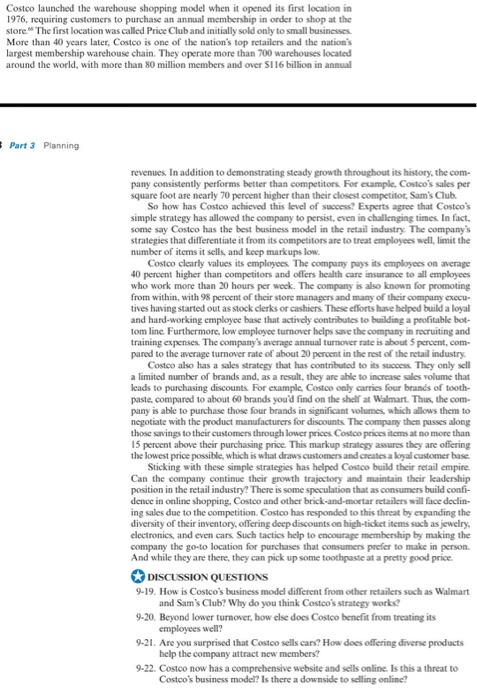 Costco launched the warehouse shopping model when