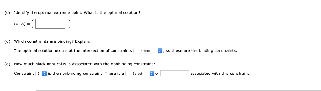 Please show work Consider the following linear