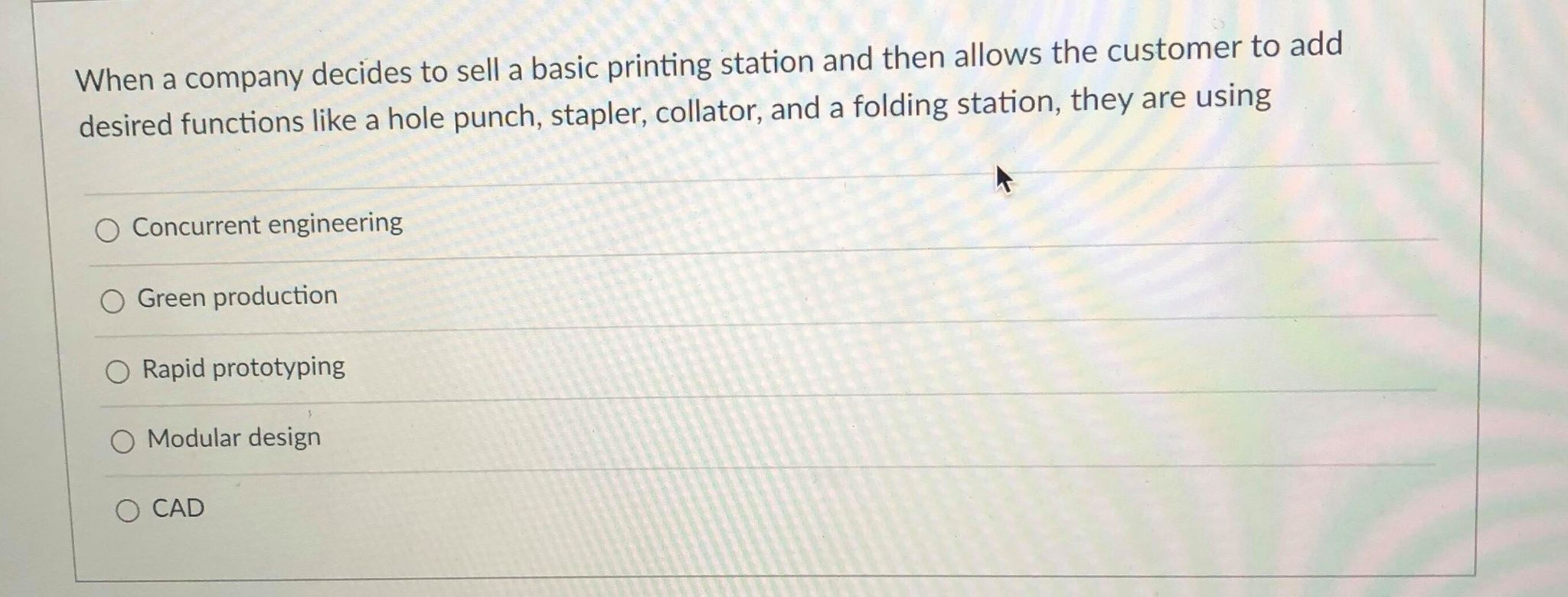 When a company decides to sell a basic printing