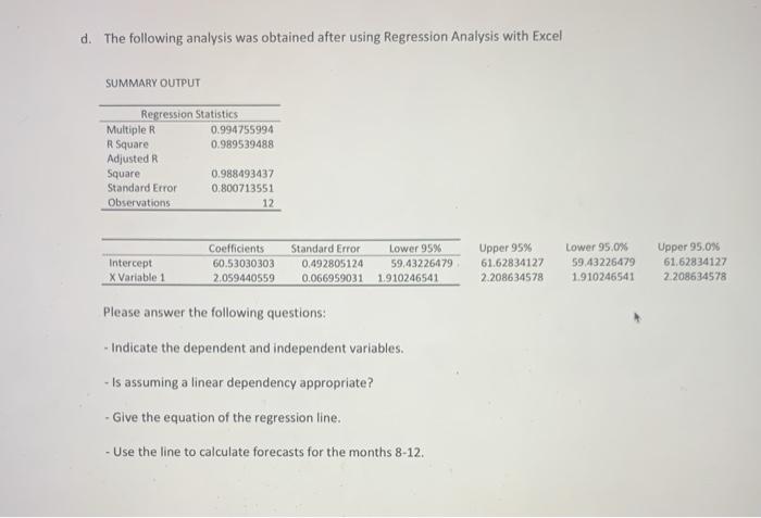 Your manager is trying to determine what