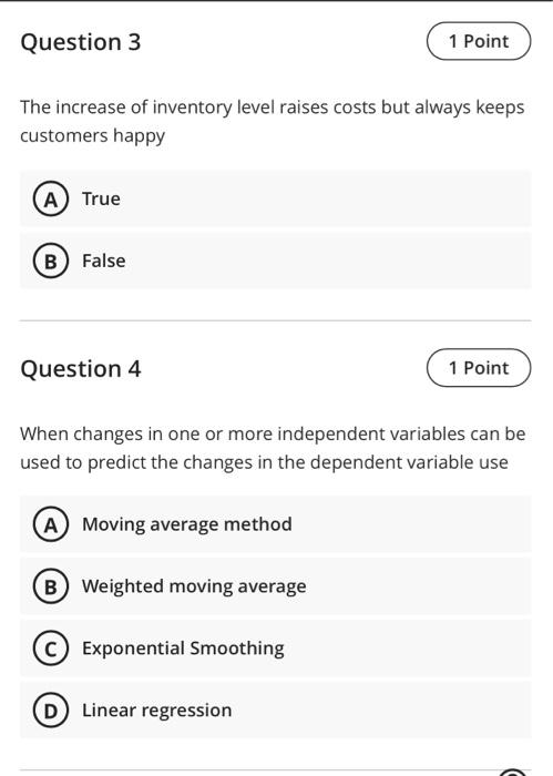 production planning and control Question 3 1