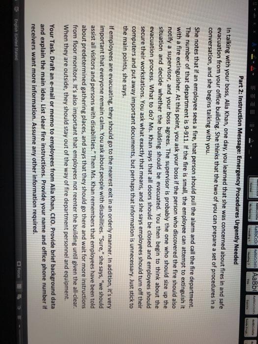 AACCOMOEDIG AaBb EEE TE AR Part 2: Instruction