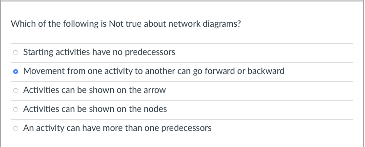 Which of the following is Not true about network