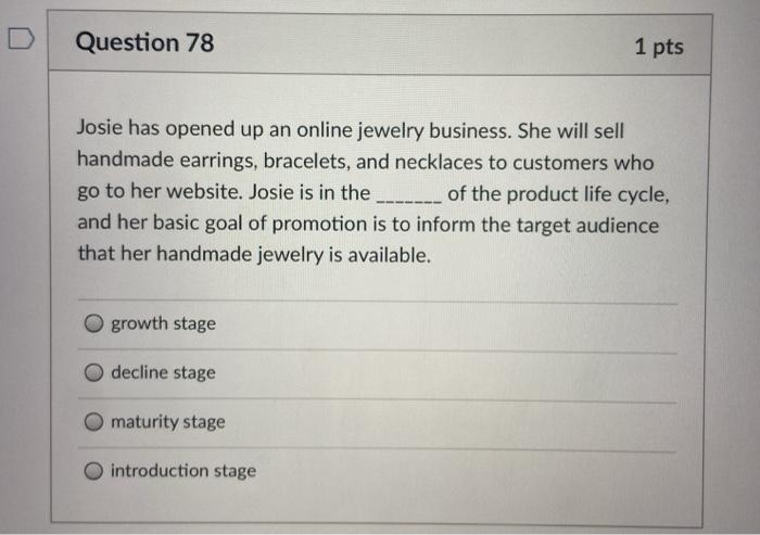 Question 83 1 pts Ecstasy Inc. is a Canada-based