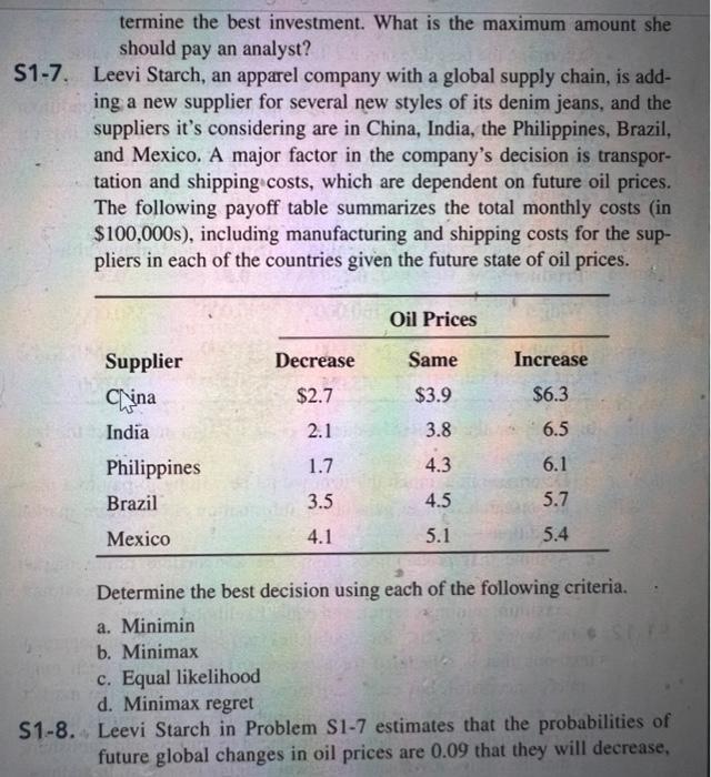 please just answer S1-8. the question for the