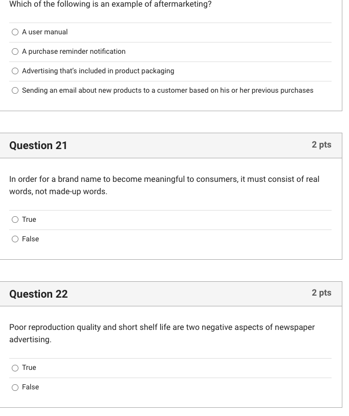 Which of the following is an example of