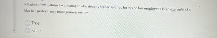 Inflation of evaluations by a manager who desires