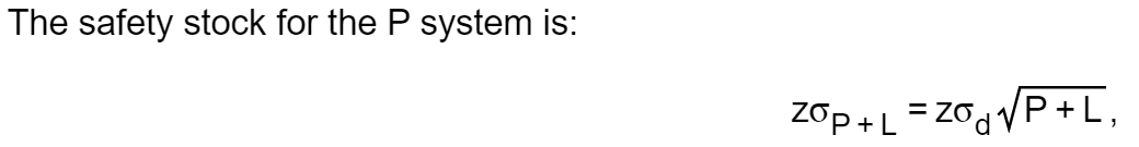 a. What P (in working days) and T should be used