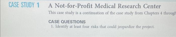 Help with Case study 1. This is Chapter 8: