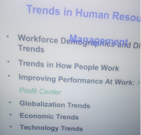 Explain the different types of trends with