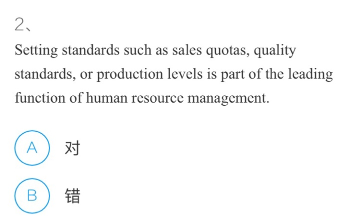 Describe if thy are TRUE or FALSE 2. Setting