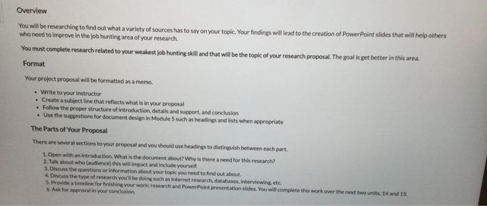 Document 13 Instructions: 1. Your proposal will