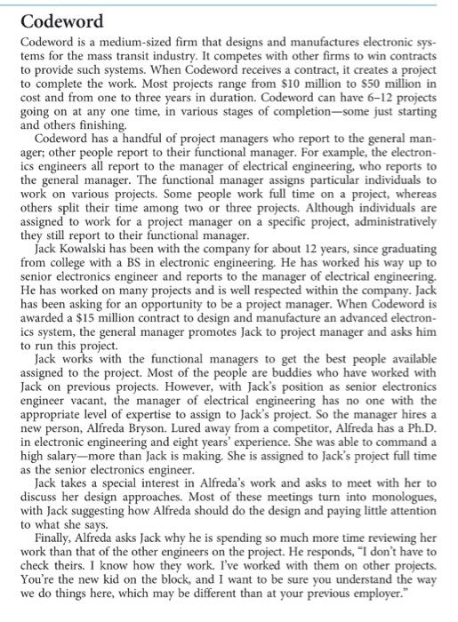 PROJ1 - Case Study 8 1. Read the case study in