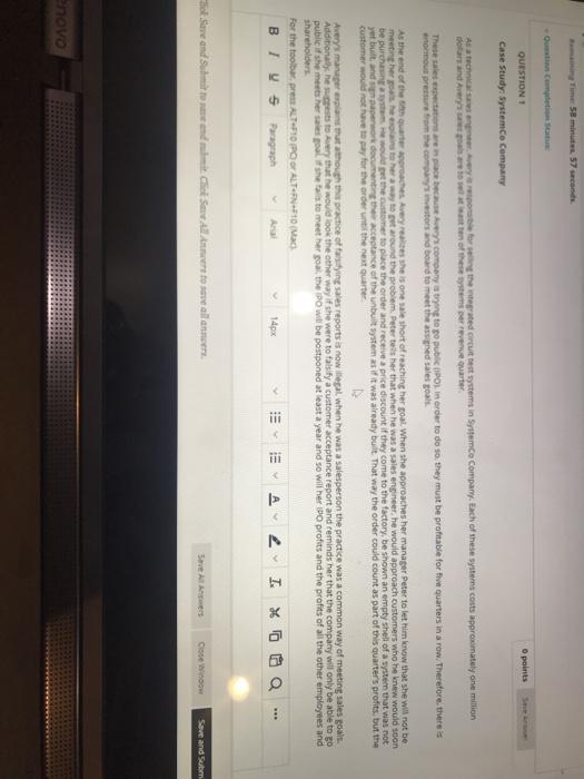 Time 5 minutes 57 seconds Ost centi QUESTION