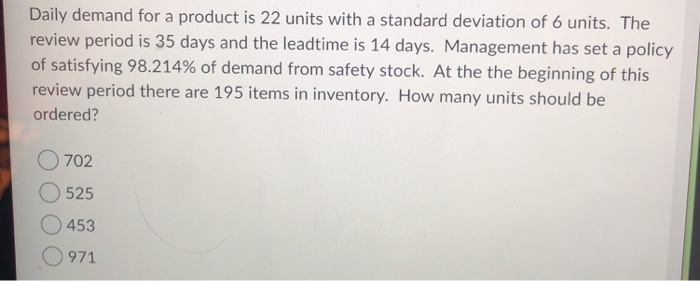An item is being managed using a fixed time