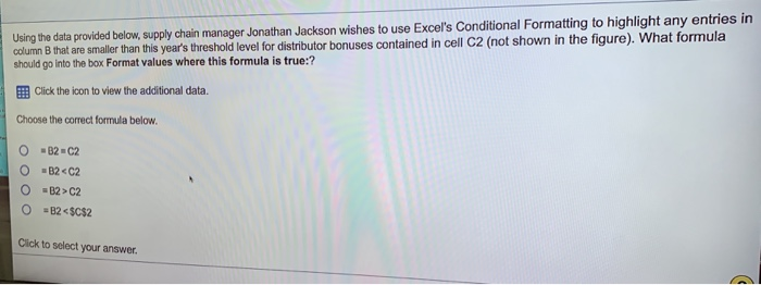 Using the data provided below, supply chain