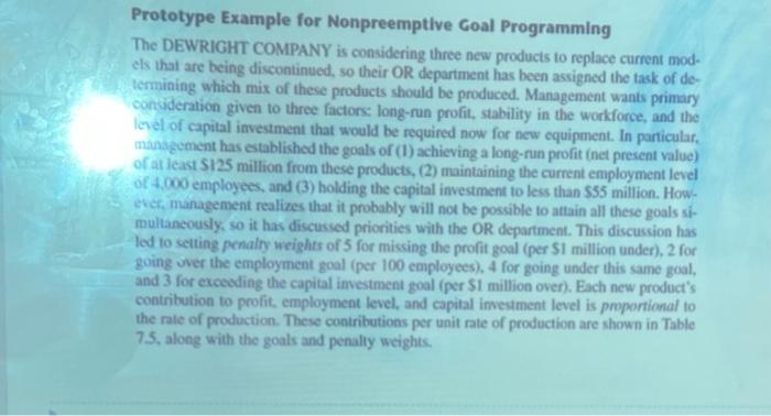 Prototype Example for Nonpreemptive Goal