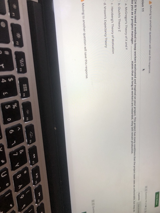 Moving to another question will save this