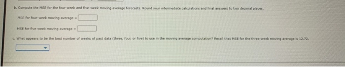 please fill out a and b. B's question is Compute
