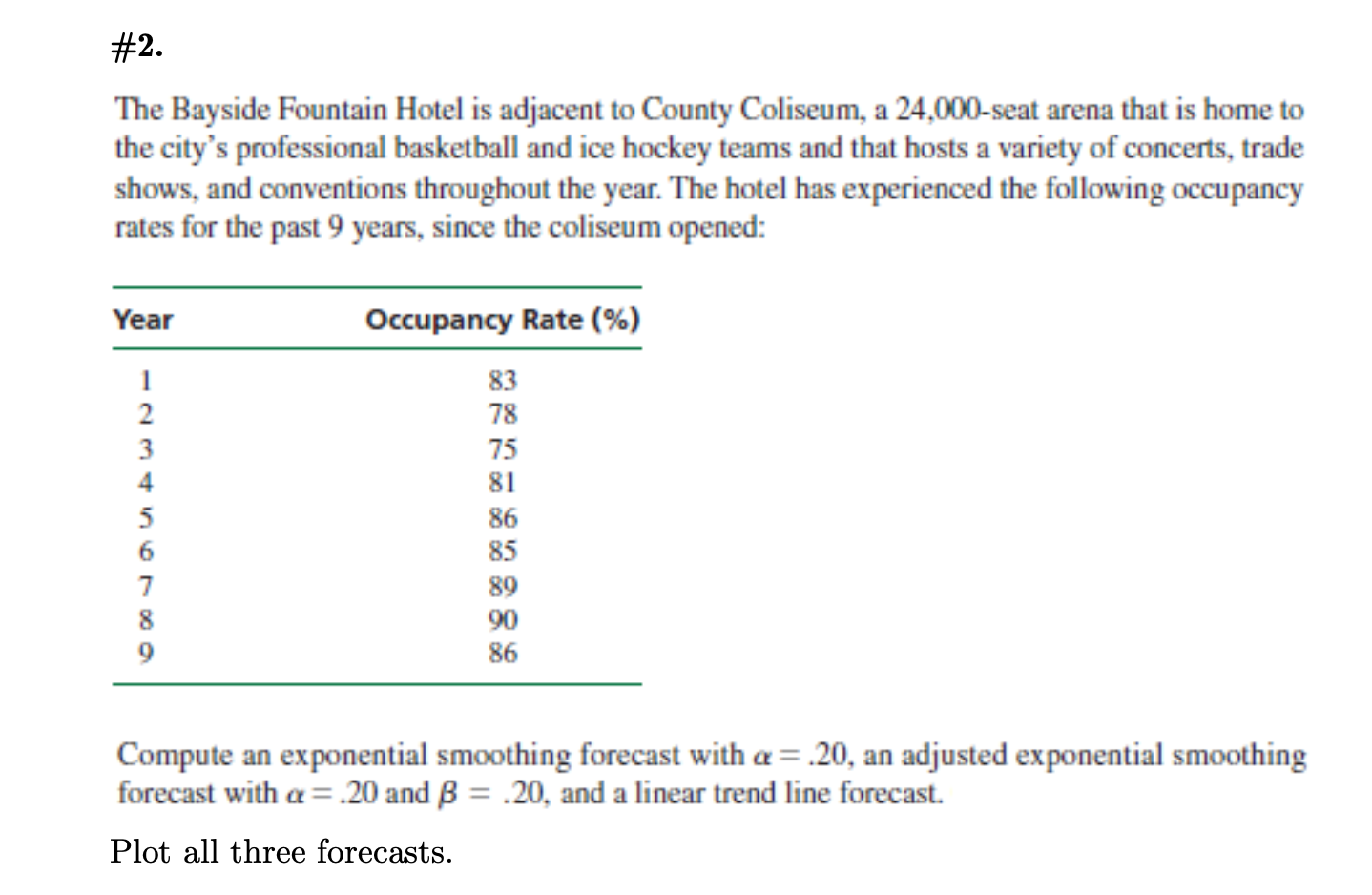 Please use excel and show all work #2. The